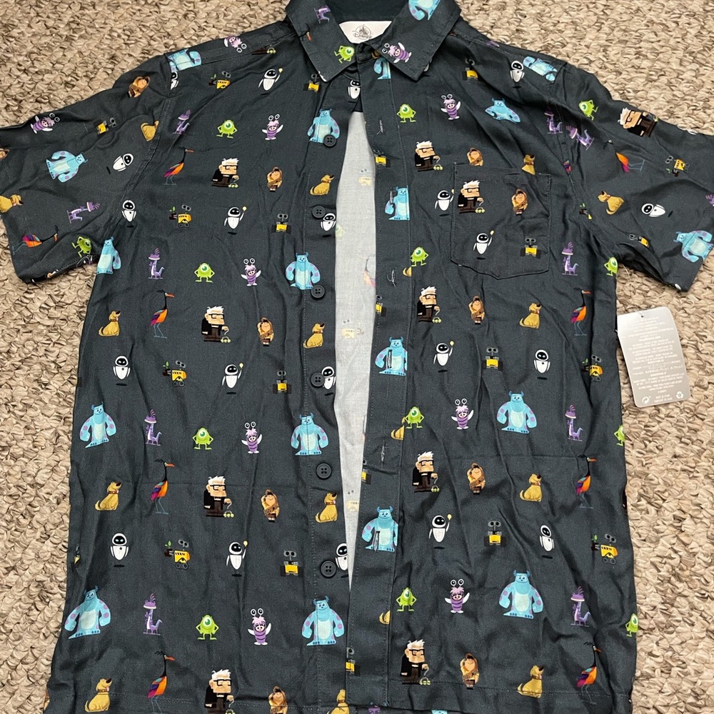 New Pixar Disney Button up